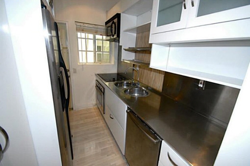 All you need kitchen with stain and steel appliances