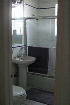 Great bathroom with toilet