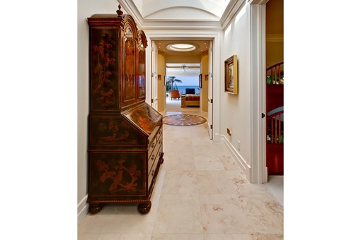 Area after the entrance doors