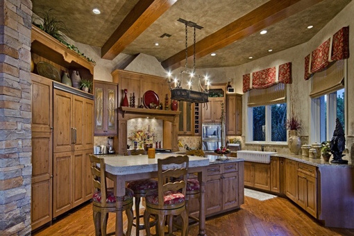 Kitchen with cupboards