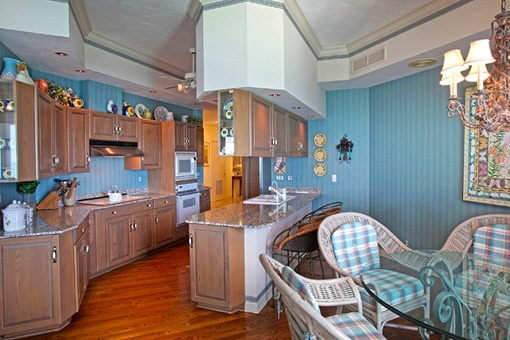 Comfortable kitchen area