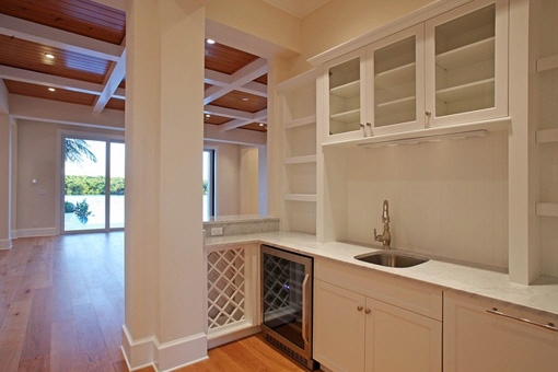 New cupboards in the kitchen