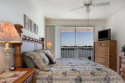 Master bedroom with comfortable bed