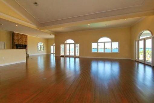 Living room with fireplace