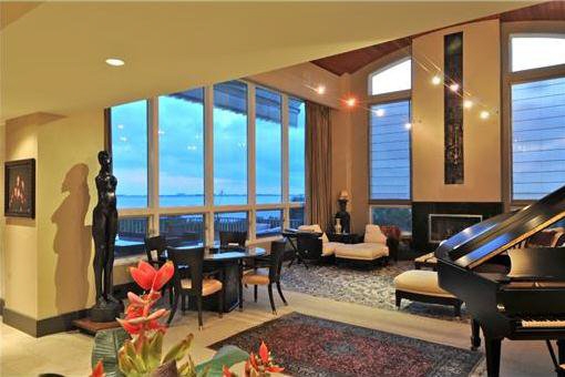 Living room with amazing views