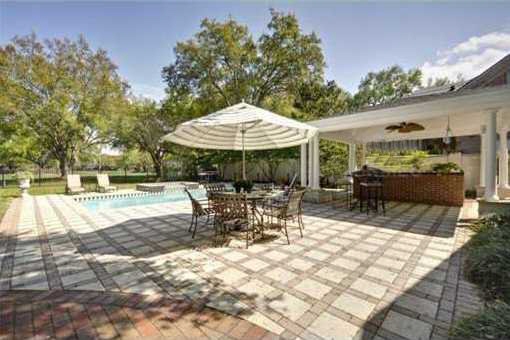 Terrace with pool and garden