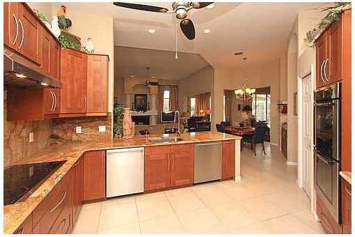 Kitchen with granite counter tops