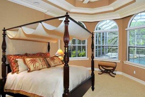 One of the five bedrooms