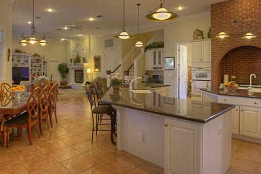 Spacious open plan living area