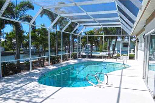 Bright and spacious glazed swimming pool