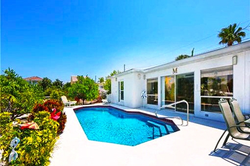 Beautiful swimming pool with the sun terrace