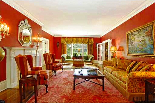 Formal living room with the fireplace