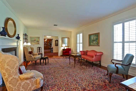Living room for spending time with friends
