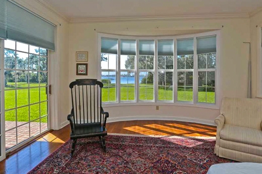 Master bedroom with beautiful view